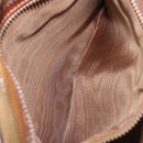 CELINE Macadam Hand Bag PVC 2way Brown Gold Tone Auth ka6693-24