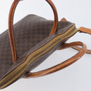 CELINE Macadam Hand Bag PVC 2way Brown Gold Tone Auth ka6693-6