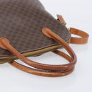 CELINE Macadam Hand Bag PVC 2way Brown Gold Tone Auth ka6693-7
