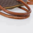 CELINE Macadam Hand Bag PVC 2way Brown Gold Tone Auth ka6693-8