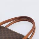 CELINE Macadam Hand Bag PVC 2way Brown Gold Tone Auth ka6693-9