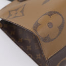 LOUIS VUITTON Monogram Reverse Giant On The Go MM Tote Bag M45321 Auth ka6696M-15