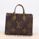 LOUIS VUITTON Monogram Reverse Giant On The Go MM Tote Bag M45321 Auth ka6696M-25
