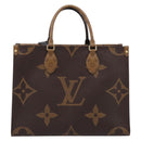 LOUIS VUITTON Monogram Reverse Giant On The Go MM Tote Bag M45321 Auth ka6696M-2