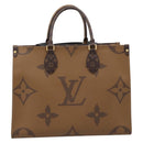 LOUIS VUITTON Monogram Reverse Giant On The Go MM Tote Bag M45321 Auth ka6696M-3