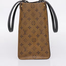 LOUIS VUITTON Monogram Reverse Giant On The Go MM Tote Bag M45321 Auth ka6696M-4