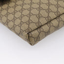 GUCCI GG Supreme Shoulder Bag PVC Beige Silver 223666 Auth ka6698-14