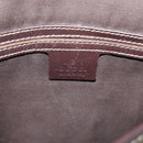 GUCCI GG Supreme Shoulder Bag PVC Beige Silver 223666 Auth ka6698-18