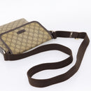 GUCCI GG Supreme Shoulder Bag PVC Beige Silver 223666 Auth ka6698-7