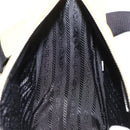PRADA Triangle Shoulder Bag Leather Yellow Silver Auth ka6699M-20