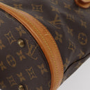 LOUIS VUITTON Monogram Bucket PM Shoulder Bag M42238 LV Auth ka670-14