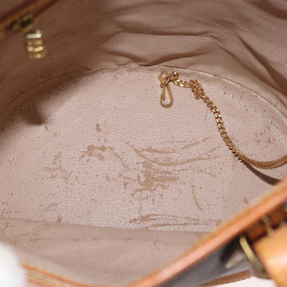 LOUIS VUITTON Monogram Bucket PM Shoulder Bag M42238 LV Auth ka670