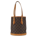 LOUIS VUITTON Monogram Bucket PM Shoulder Bag M42238 LV Auth ka670-13