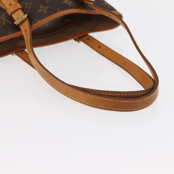 LOUIS VUITTON Monogram Bucket PM Shoulder Bag M42238 LV Auth ka670