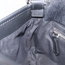 FENDI Zucca Canvas Mamma Baguette Shoulder Bag Black Silver 7VA472 Auth ka6701M-23