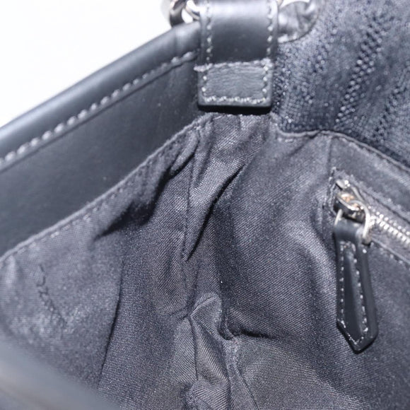 FENDI Zucca Canvas Mamma Baguette Shoulder Bag Black Silver 7VA472 Auth ka6701M
