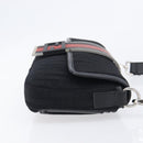 FENDI Zucca Canvas Mamma Baguette Shoulder Bag Black Silver 7VA472 Auth ka6701M-3