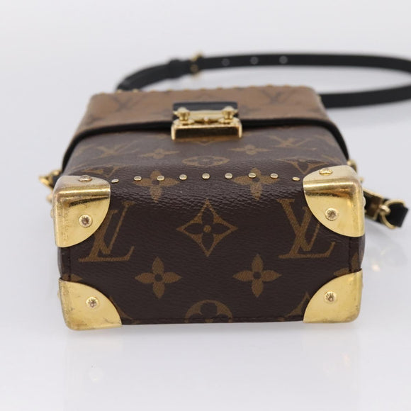 LOUIS VUITTON Monogram Reverse Camera Box Hand Bag M82465 LV Auth ka6702A