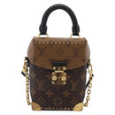 LOUIS VUITTON Monogram Reverse Camera Box Hand Bag M82465 LV Auth ka6702A-2