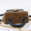 LOUIS VUITTON Monogram Reverse Camera Box Hand Bag M82465 LV Auth ka6702A-6