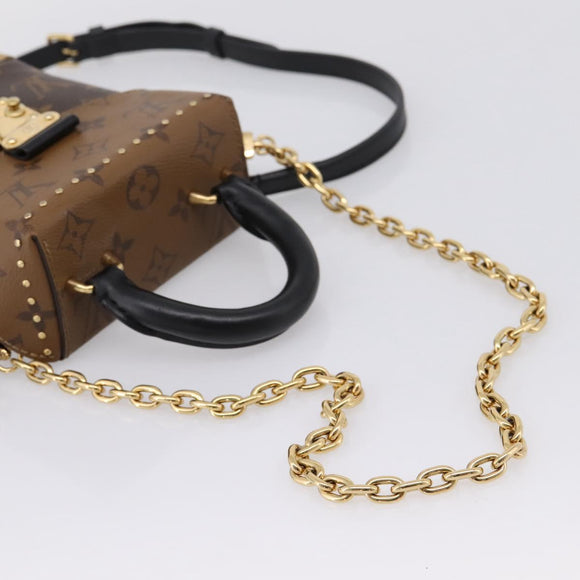 LOUIS VUITTON Monogram Reverse Camera Box Hand Bag M82465 LV Auth ka6702A