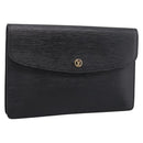 LOUIS VUITTON Epi Montaigne 27 Clutch Bag Black M52652 LV Auth ka6704-1