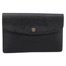 LOUIS VUITTON Epi Montaigne 27 Clutch Bag Black M52652 LV Auth ka6704-13