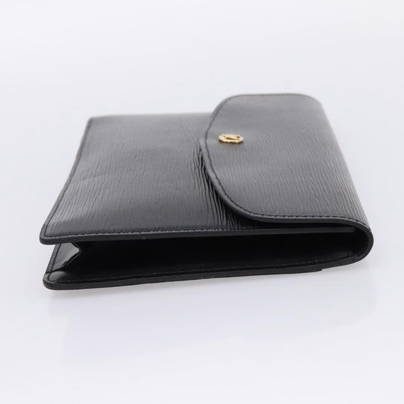 LOUIS VUITTON Epi Montaigne 27 Clutch Bag Black M52652 LV Auth ka6704