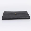 LOUIS VUITTON Epi Montaigne 27 Clutch Bag Black M52652 LV Auth ka6704-5
