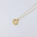 GIVENCHY Necklace Metal 4 Set Gold Tone Silver Auth ka6706-10