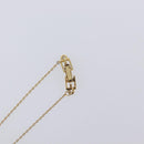 GIVENCHY Necklace Metal 4 Set Gold Tone Silver Auth ka6706-14