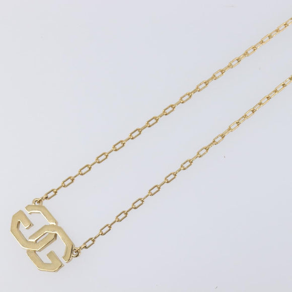 GIVENCHY Necklace Metal 4 Set Gold Tone Silver Auth ka6706