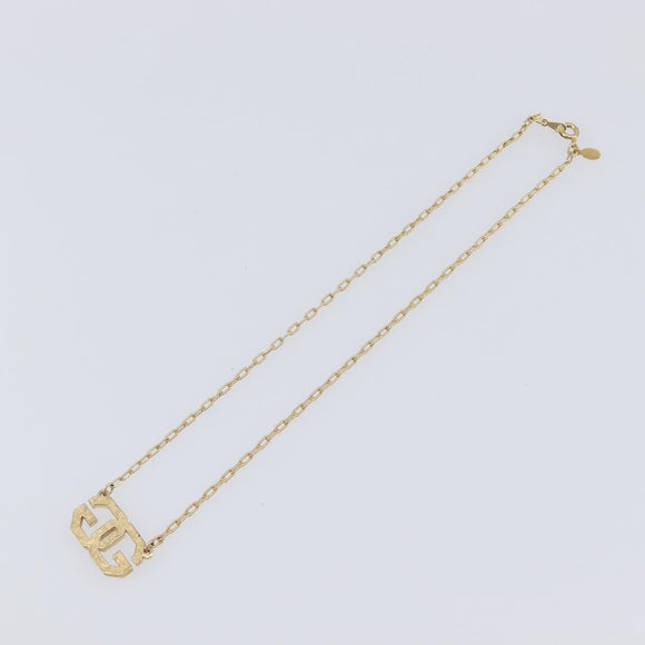 GIVENCHY Necklace Metal 4 Set Gold Tone Silver Auth ka6706