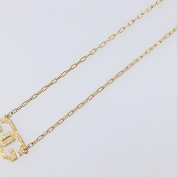GIVENCHY Necklace Metal 4 Set Gold Tone Silver Auth ka6706