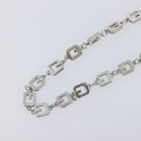GIVENCHY Necklace Metal 4 Set Gold Tone Silver Auth ka6706-41