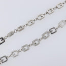 GIVENCHY Necklace Metal 4 Set Gold Tone Silver Auth ka6706-42