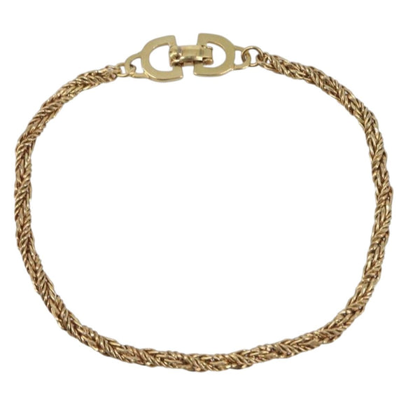 Christian Dior Bracelet Metal Gold Tone Auth ka6709