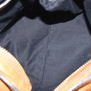 Chloe Etel Hand Bag Leather 2way Brown Gold Auth ka671-19