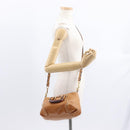 Chloe Etel Hand Bag Leather 2way Brown Gold Auth ka671-24