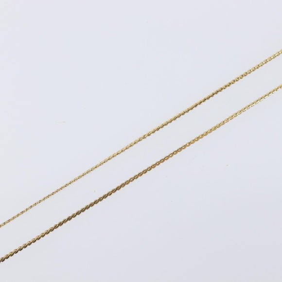 Christian Dior Necklace Metal Gold Tone Auth ka6711
