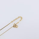 Christian Dior Necklace Metal Gold Tone Auth ka6711-16