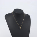 Christian Dior Necklace Metal Gold Tone Auth ka6711-17