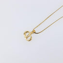 Christian Dior Necklace Metal Gold Tone Auth ka6711-3