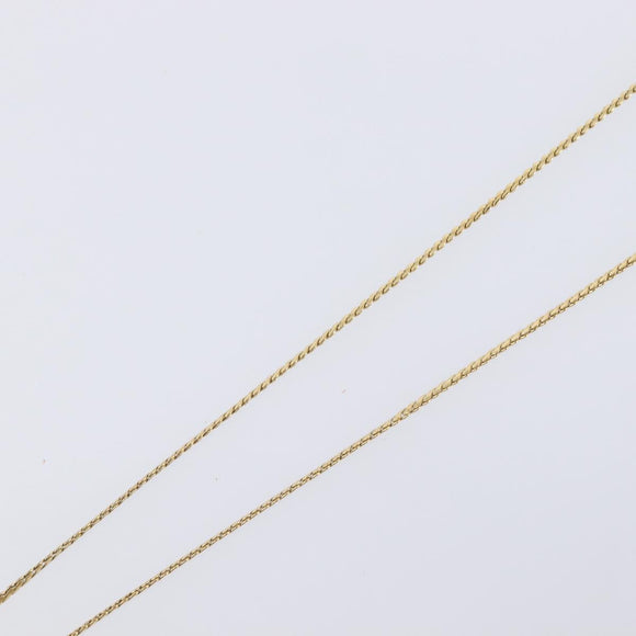 Christian Dior Necklace Metal Gold Tone Auth ka6711