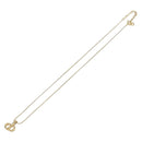 Christian Dior Necklace Metal Gold Tone Auth ka6711-8