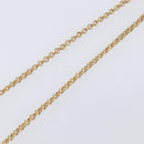 Christian Dior Necklace Metal Gold Tone Auth ka6712-12