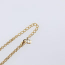 Christian Dior Necklace Metal Gold Tone Auth ka6712-14