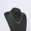 Christian Dior Necklace Metal Gold Tone Auth ka6712-15