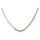 Christian Dior Necklace Metal Gold Tone Auth ka6712-1