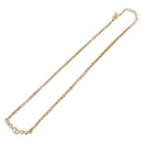 Christian Dior Necklace Metal Gold Tone Auth ka6712-2